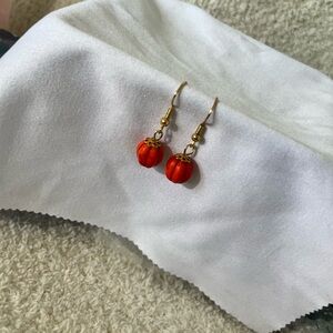 Orange Pumpkin Earrings